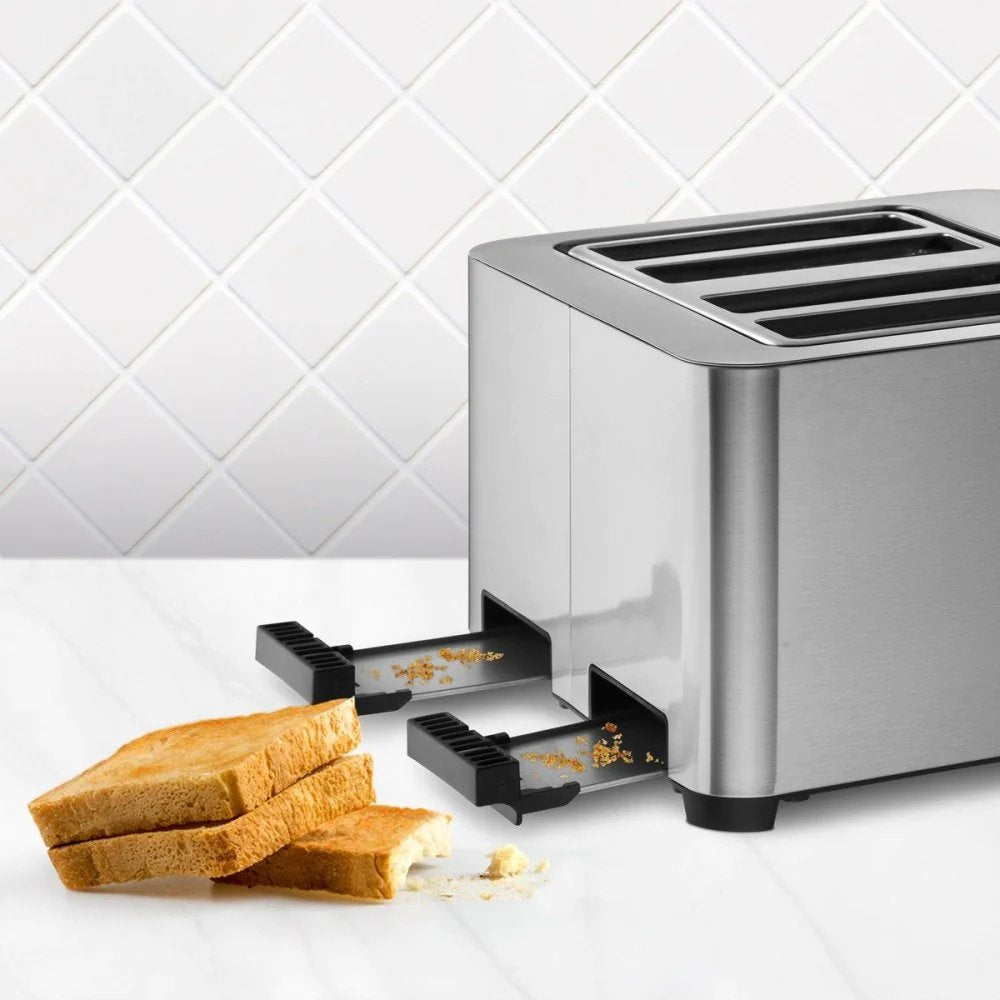 Tostador  Ufesa Quartet Delux 4 Ranuras 7 Niveles Lcd Acero Inoxidable  Digital