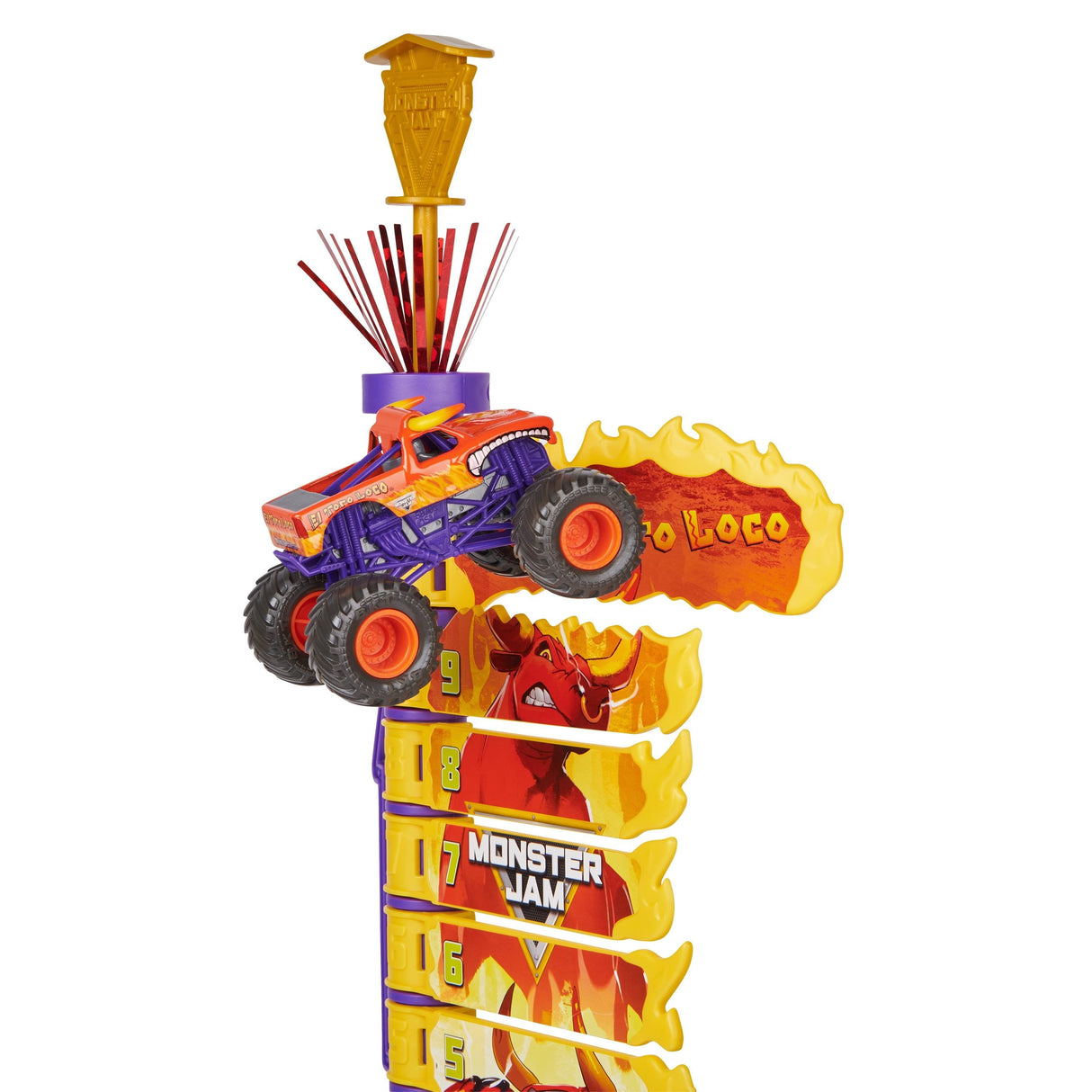 Spin Master Monster Jam - Big Air Challenge Con El Toro Loco, 6045029