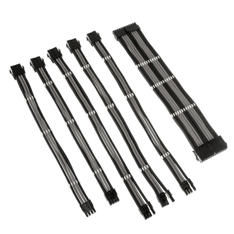 Kolink Core Adept Braided Cable Extension Kit - Negro Gris