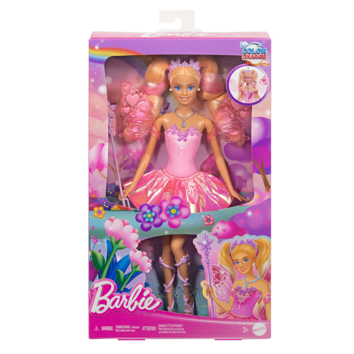 Mattel Barbie Muñeca Hada Que Cambia De Color   Jcp76
