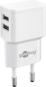 Goobay Cargador Pared Dual Con Cable Lightning, 44979