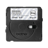 Brojoher Cinta Btag135 / Btag-135 Blanco Sobre Transparentee