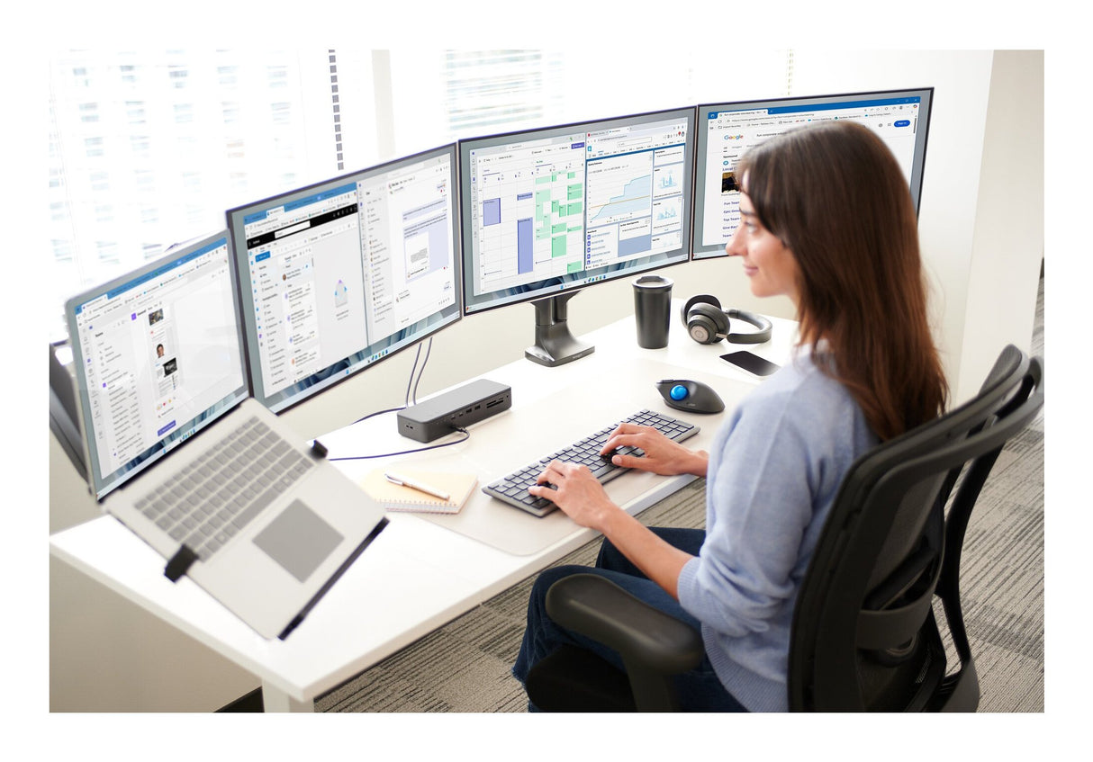 EAN 0085896596011 - Kensington K59601WW soporte para monitor 86,4 cm (34") Escritorio Negro imagen 12