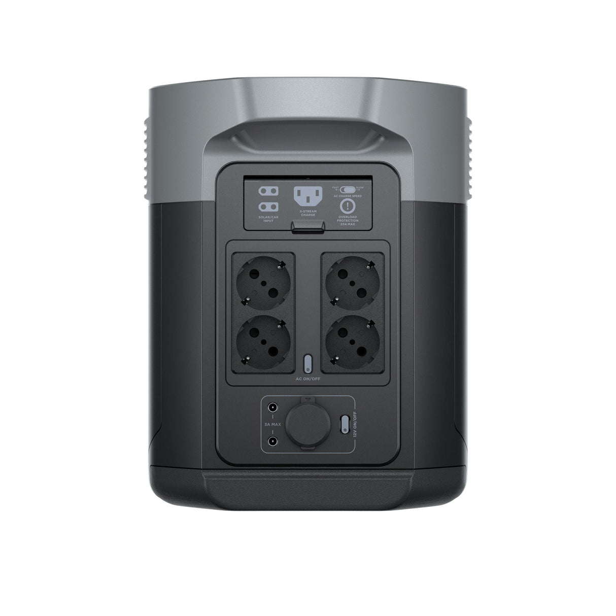 Ecoflow Delta 2 Max, Estación De Energía Portátil Negra, 2048 Wh, X-Boost 3100 W, Batería Lfp 604772