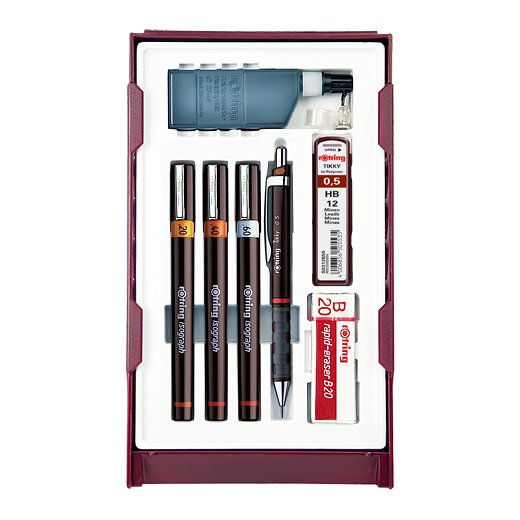 Rotring Isograph College Set - Juego De 3 0,2 0,4 0,6