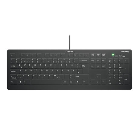 EAN 7061111384628 - Contour Design Active Key AK-C8112 teclado Médico USB QWERTZ Alemán Negro imagen 1