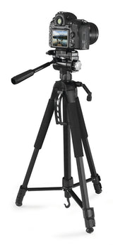 Hama Tripode Para Camara Con Rosca 1/4" - Peso Max 5kg - Altura Hasta 170cm - Soporte Para Smartphone Y Tablet -