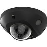 Cámara Minidomo Ip 4mp 2.8 Mm Acusense Ir30 Mic Wdr120 E/S Audio Alarma Ip67 Funciones Inteligentes Black Hikvision