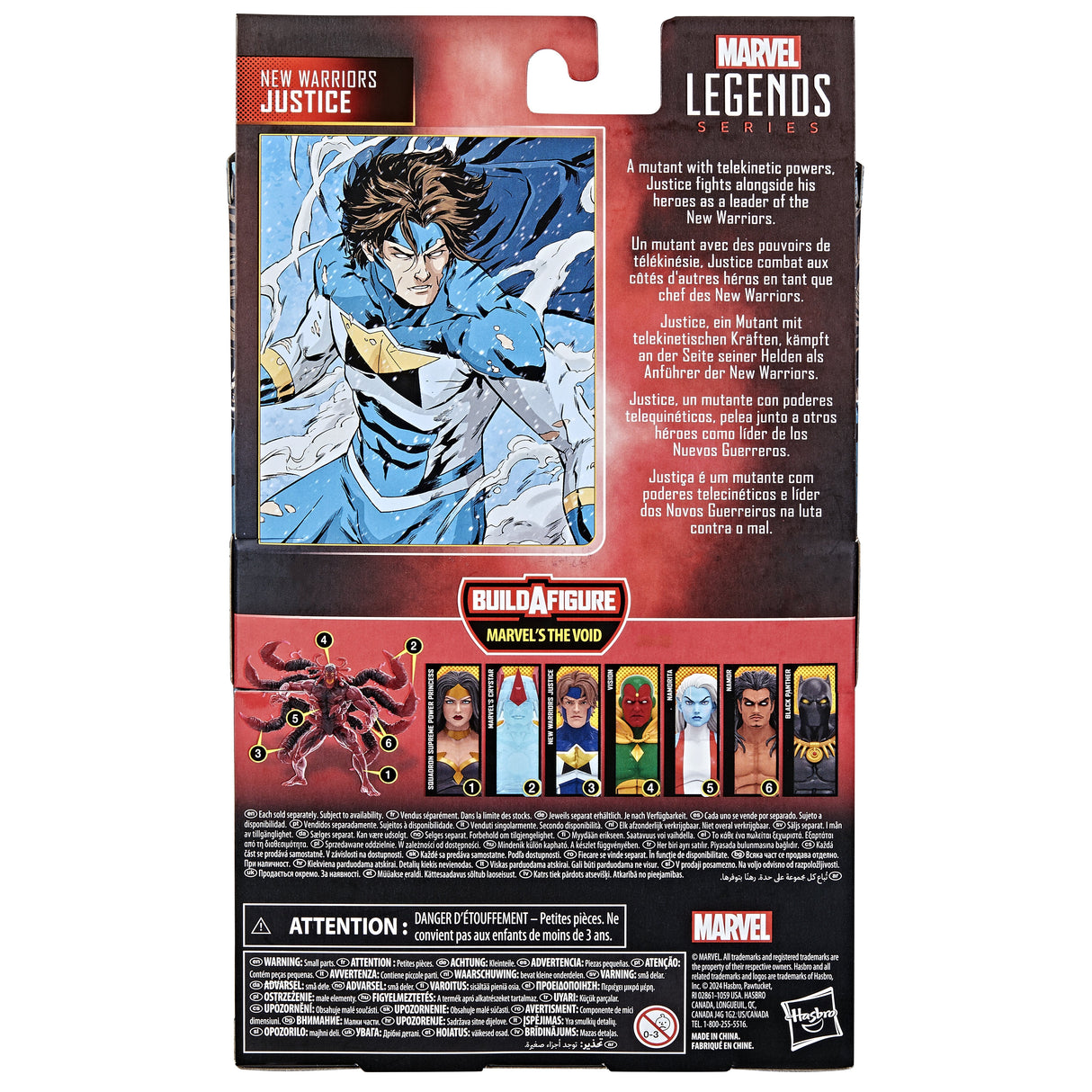 Figura Hasbro Marvel Legends Series Build A Figure Marvels The Void New Warriors Justice