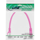 Cable De Red Inline Sf/Utp Cat.5e Rosa 0.25m