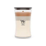 Woodwick Café Macchiato Vela Cilindro Blanco, Marrón 1 Pieza(S)