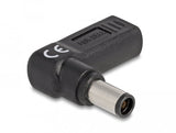 Delock Adapter Für Notebook Ladecable Usb Type-C Buchse Zu Dell 7,4 X 5,0 Mm Stecker 90° Gewinkelt