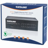 EAN 0766623561204 - Intellinet 561204 switch Gestionado Gigabit Ethernet (10/100/1000) Energía sobre Ethernet (PoE) Negro imagen 2