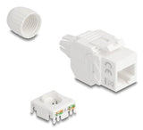 Keystone Modul Rj45 Buchse Zu Lsa Cat.6a Utp 180° Werkzeugfrei Mit Cableverschraubung
