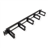 Value 19-Zoll-Frontplatte, 5 Cablesen Typ C, Cabledurchfhrung, Schwarz