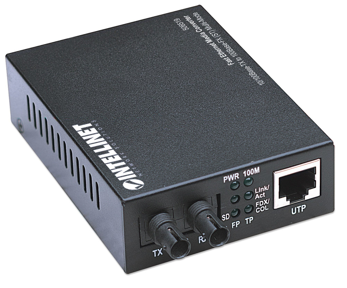 EAN 0766623506519 - Intellinet 506519 convertidor de medio 100 Mbit/s 1310 nm Multimodo Negro imagen 2