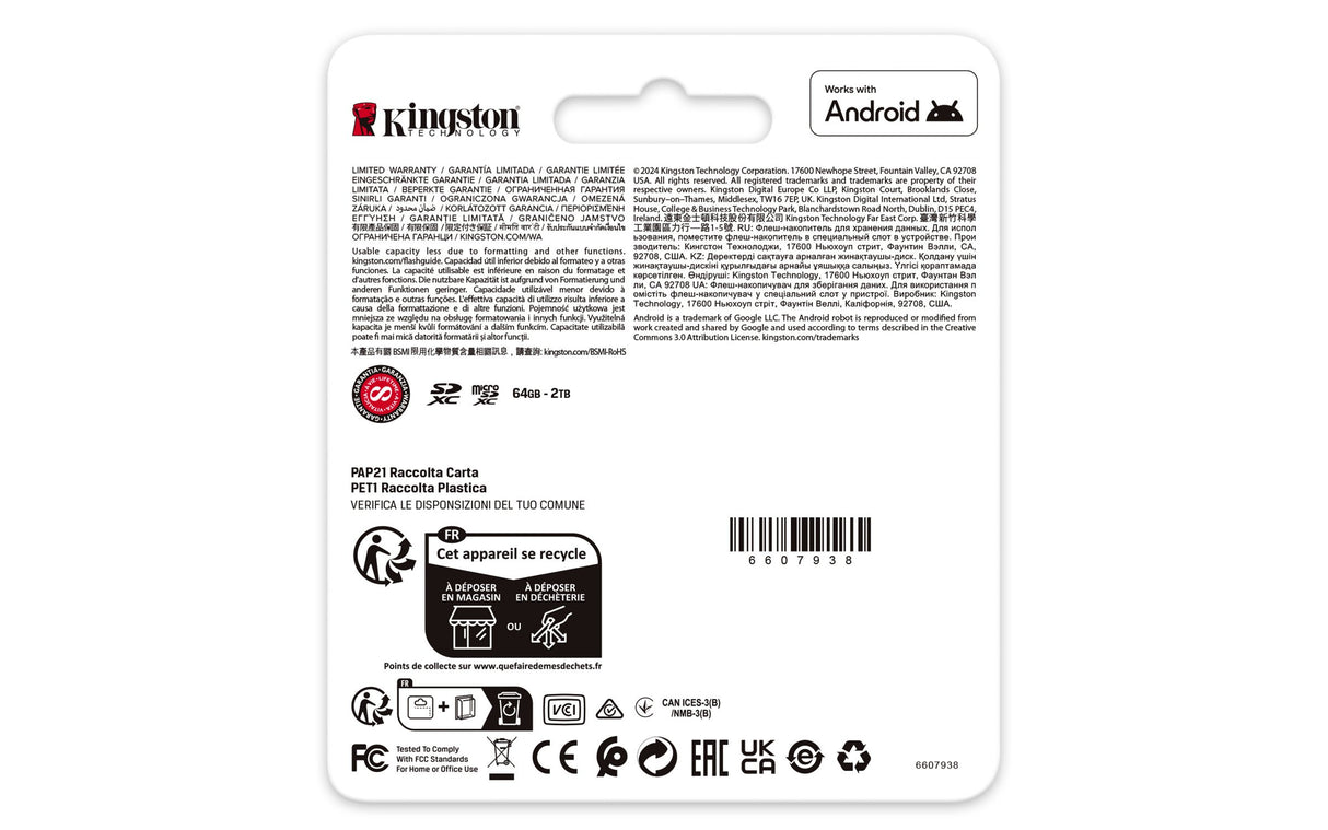 EAN 0740617348125 - Kingston Technology Canvas Go! Plus MicroSD UHS-I Clase 10 imagen 4