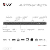 EAN 8719214473525 - CLUB3D CSV-2541 base para portátil y replicador de puertos Acoplamiento USB 3.2 Gen 1 (3.1 Gen 1) Type-C  imagen 7