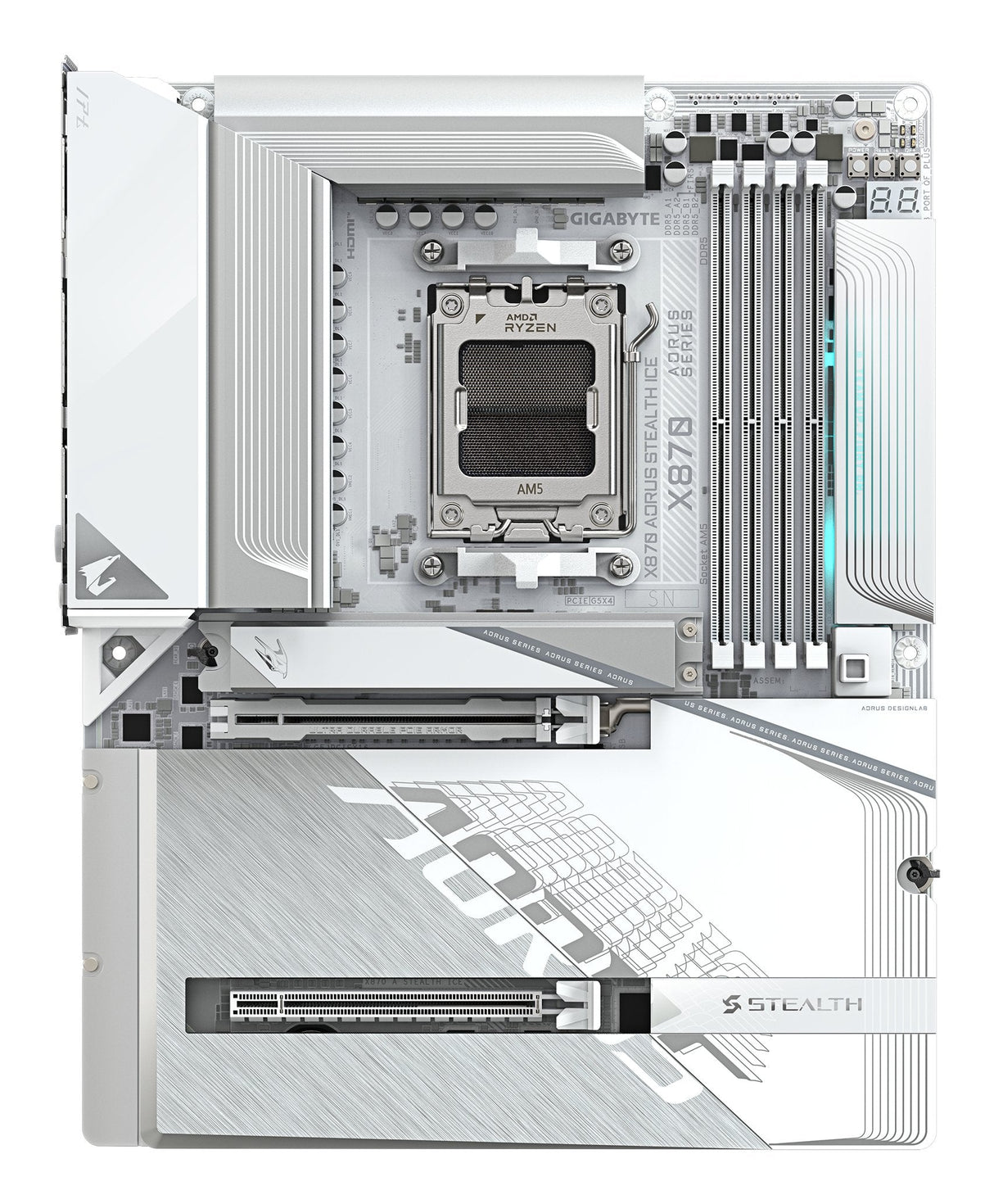 EAN 4719331873097 - GIGABYTE X870 AORUS STEALTH ICE AMD X870 Zócalo AM5 ATX imagen 2