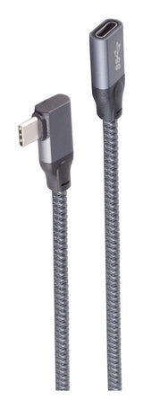 Shiverpeaks Usb-C Verlängerungscable 3.2 90° Pro 2m