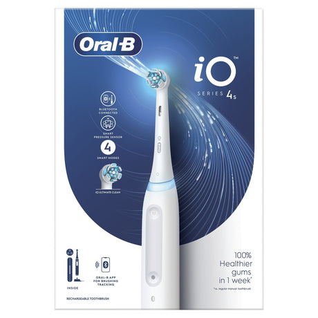 EAN 4210201414865 - Oral-B iO 4S Adulto Cepillo dental vibratorio Blanco imagen 4