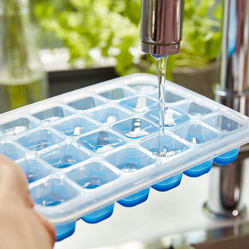 Emsa Fiambrera Para Cubitos De Hielo Clip & Close Azul Redondo