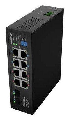EAN 5901969447385 - Lanberg ILGE-8P-2S-120 switch No administrado Fast Ethernet (10/100) Energía sobre Ethernet (PoE) 1U Negr imagen 2