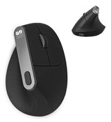 Subblim Nature Vertical Ergo Dual Raton Vertical Bluetooth, Usb 2.4ghz 4000dpi - 5 Botones - Uso Diestro - Negro