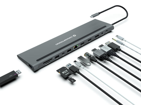 EAN 4015867229545 - Conceptronic DONN17G base para portátil y replicador de puertos Alámbrico USB 3.2 Gen 1 (3.1 Gen 1) Type- imagen 5