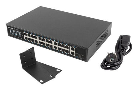 EAN 5901969440300 - Lanberg RSFE-24P-2C-250 switch No administrado Gigabit Ethernet (10/100/1000) Energía sobre Ethernet (PoE imagen 3