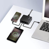 Cargador Usb-C Gan De 240 W, 4 Puertos Usb-C Pd 3.1, 240 W, Inteligente, Negro Logilink
