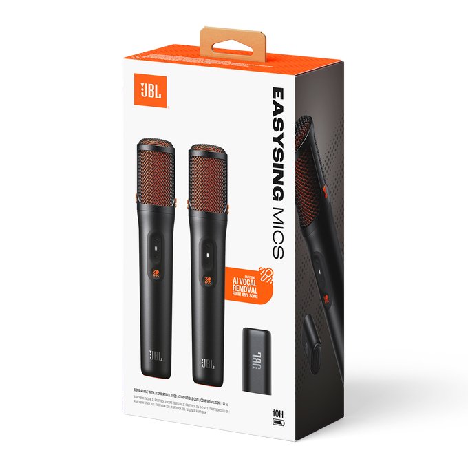 Set De Micrófonos Jbl Easysing Mics Condensador Usb-C 2 Tx + 1 Rx