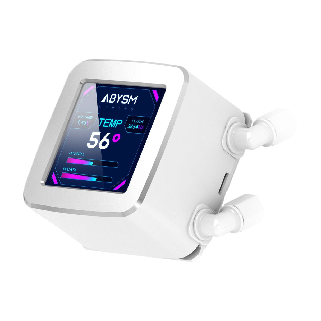 Abysm Oceanic Lcd 240 Argb Kit De Refrigeracion Liquida - 2 Ventiladores De 120mm - Iluminacion Argb - Pantalla Lcd