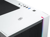 Caja Pc Deepcool E-Atx Matrexx 55 V3-Add Rgb 3f White Tempered Glass Bahias 2x3'5,2x2'5/1xusb3.0,2xusb2.0/Audio In/Out/Cristal Templado