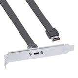 Inline Slot Bracket Usb Type-C A Usb 3.1 Panel Frontal Key-A Internal, 0.3m