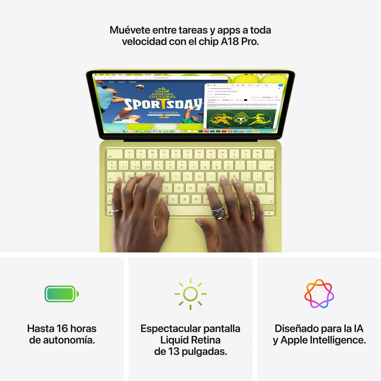 Apple Macbook Neo 13' A18 Pro 6-Core Cpu 8gb 512gb Ssd 5-Core Gpu Touch-Id Índigo