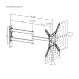 Aisens Soporte Eco Giratorio, Inclinable Y Nivelable Para Monitor/Tv 35kg De 23-65, Negro