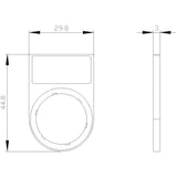 Siemens 3su19000ag100aa0 Schildtrger Plano Abgerdet Sw F.Schild 12,5x27