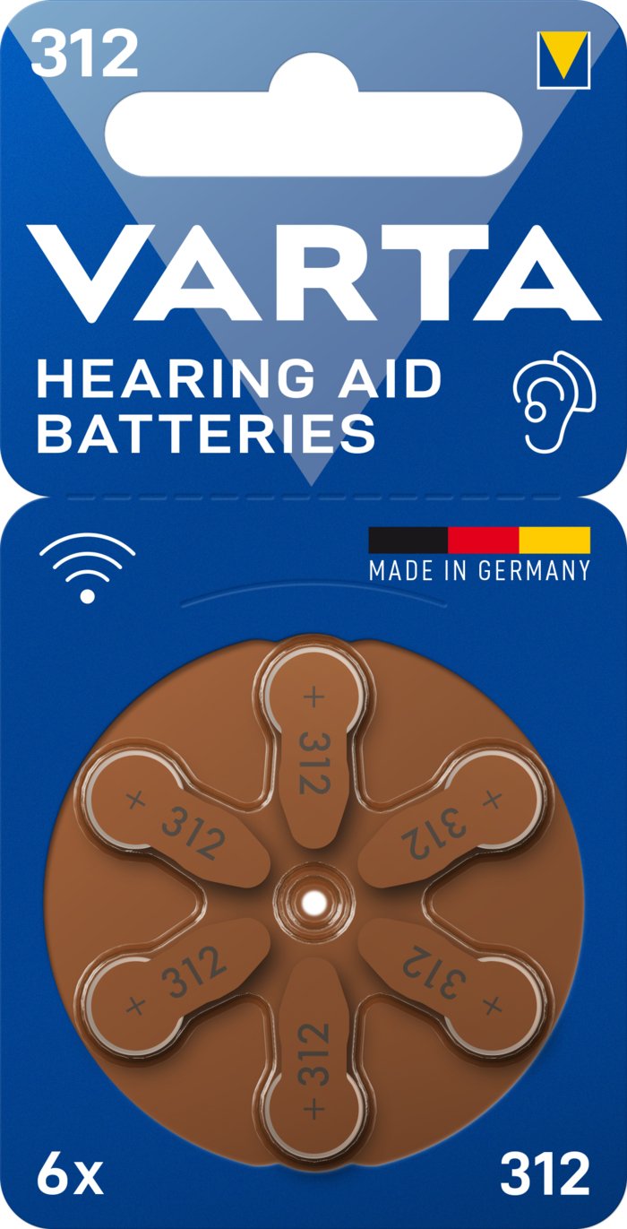 Batería Zinc-Air, 312, 1,4v (Blíster De 6)