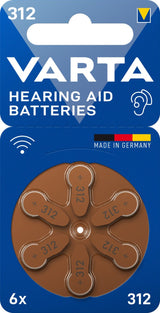 Batería Zinc-Air, 312, 1,4v (Blíster De 6)
