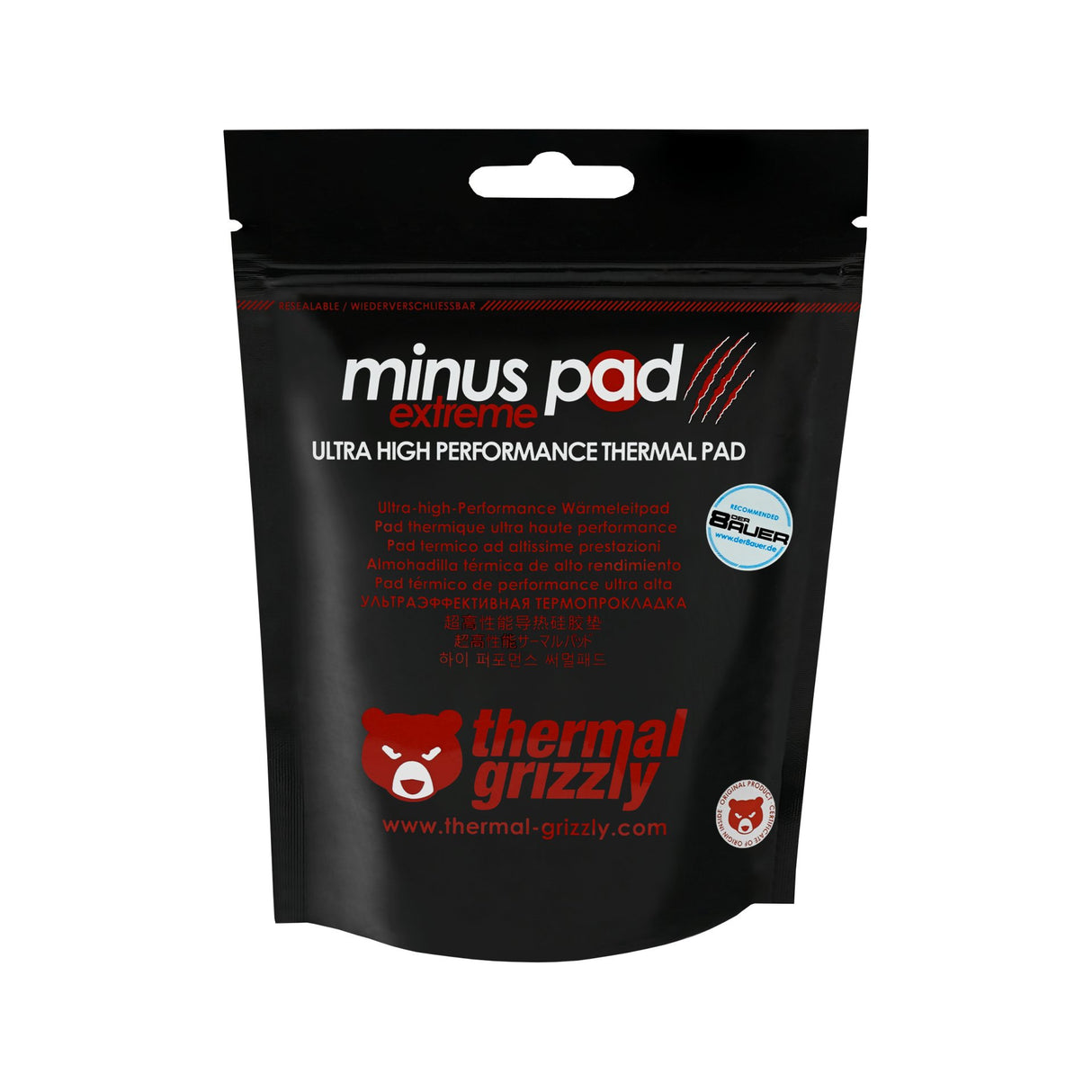 EAN 4260711990465 - Thermal Grizzly Minus Pad Extreme compuesto disipador de calor Parche térmico imagen 3