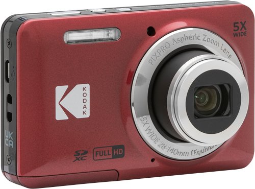 Cámara Digital Kodak Pixpro Fz55 16mp Zoom Óptico 5x Roja