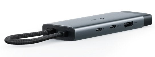Hub Tp-Link Uh6120c Usb Type-C 6 En 1 , Estación De Acoplamiento Gris/Negro Uh6120c