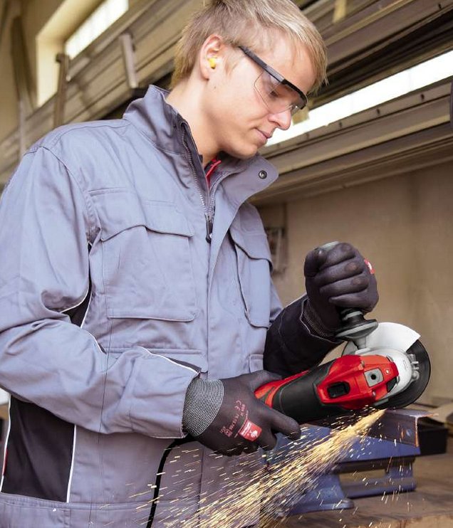 Kit Amoladora Angular Einhell Te-Ag 125/750 (Rojo/Negro, 750 Vatios, Estuche) 4430885