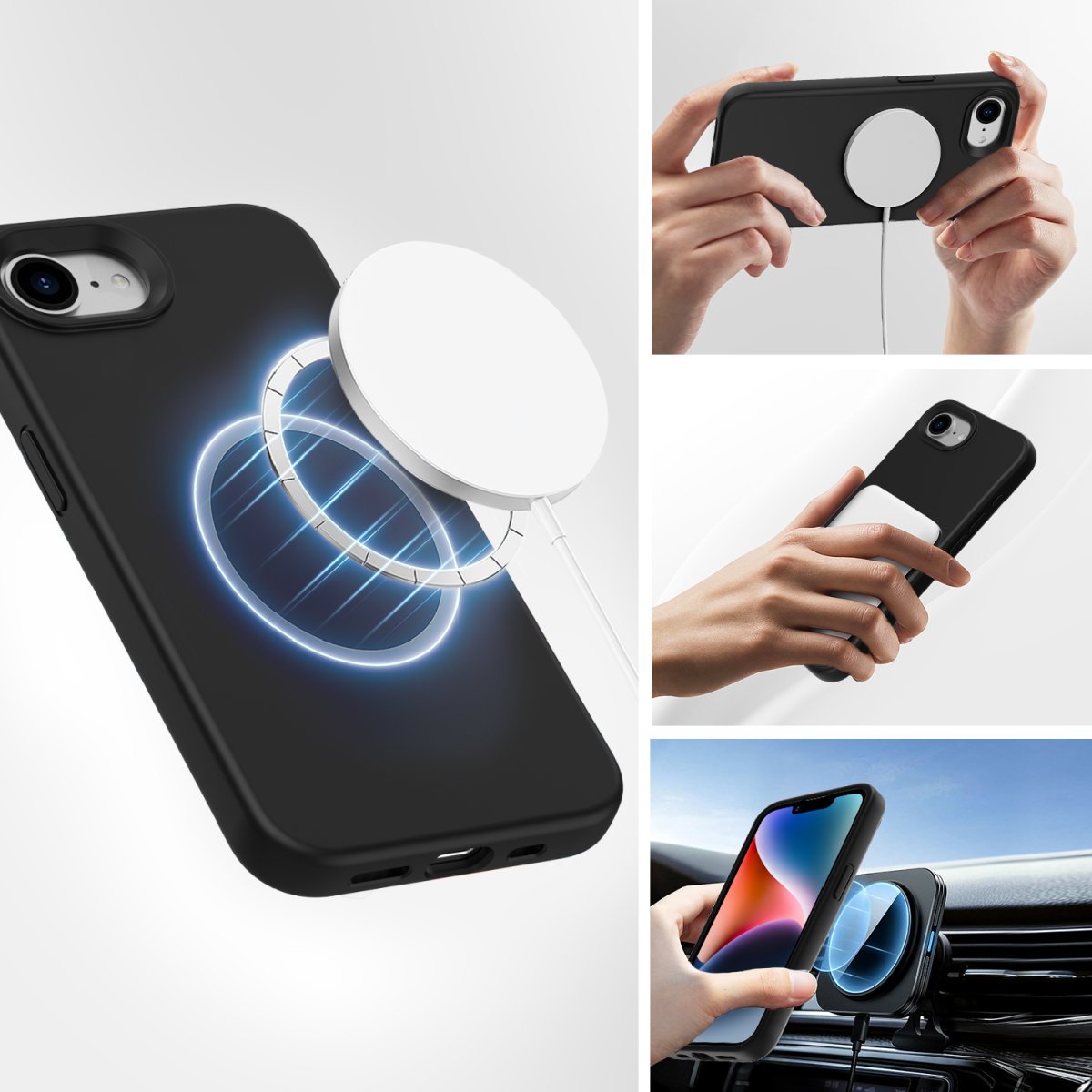 4smarts Funda De Silicona Cupertino Para Apple Iphone 16e Magsafe-Kompatibel