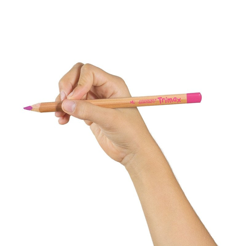 Alpino Lápices De Colores Trimax 177mm + Sacapuntas Estuche De 12 C/Surtidos