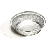 Papstar Aluschalen Con Tapa 23 Cm 1000 Ml Plata
