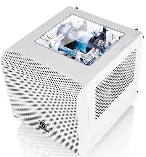 Caja Pc Thermaltake Minitorre Mini Itx Core V1 Blanco Ca-1b8-00s6wn-01