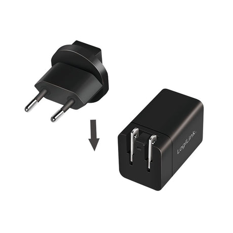 EAN 4052792069709 - LogiLink PA0301 cargador de dispositivo móvil Universal Negro Corriente alterna Carga rápida Interior imagen 4