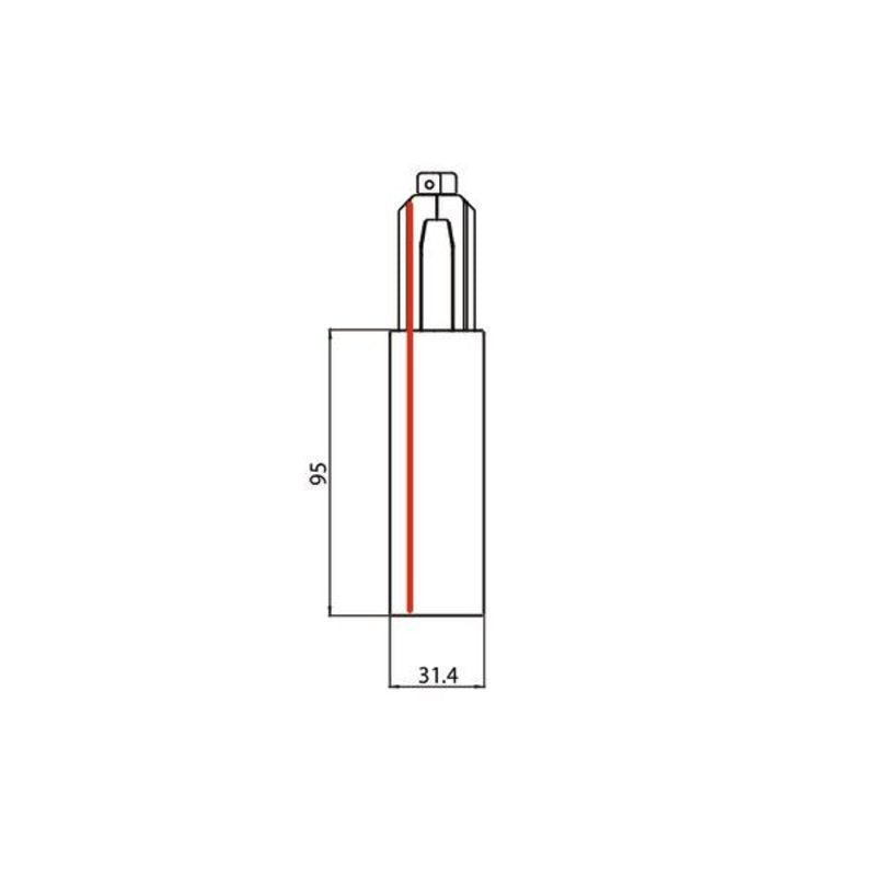 Brumberg 87167080 Dali-Endeinspeisung 3-Ph-Schiene Onetrack Schutzleiter Links Schwar